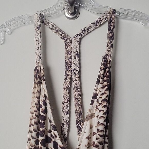 NEW Mara Hoffman XS Maxi Dress Snake Animal Tank Long Boho BodyCon Sexy Backless - Picture 5 of 11